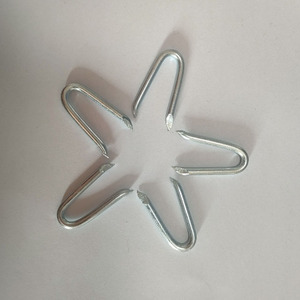 Offre Spéciale Agrafe de clôture Liangyou en acier Q195, tige lisse 3,8 mm, 9 unités #   Clous de type U à tête de diamètre large - Product Image 2