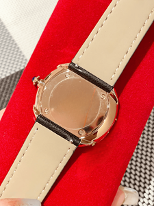 Reloj mecánico automático moderno y elegante con esfera empotrada en forma de diamante, correa de piel de becerro, resistente al agua para uso diario - Product Image 6