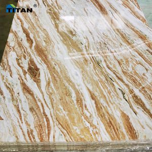 Feuille de marbre en PVC ignifuge Laminas De Pvc Tipo Marmol 244 Plaque Pvc Marmore Alto Colante pour armoire de cuisine - Product Image 4