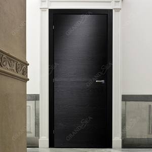 Новейший дизайн, звукоизоляционные деревянные двери, дизайнерские межкомнатные двери, твердые деревянные двери из ПВХ и МДФ - Product Image 3