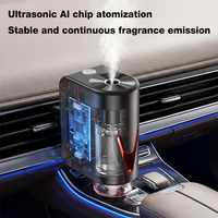 Diffuseur d'arômes intelligent portable et rechargeable pour voiture, désodorisant d'air, diffuseur d'huiles essentielles électrique USB ultrasonique sans eau