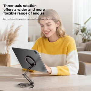 Magnetic Mobile Phone Ring <strong>Bracket</strong> Three-Axis Rotating Image Stabilization Outdoor Portable Hook Rotating <strong>Bracket</strong> Folding - Product Image 1