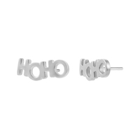 Accessoires de piercing corporel Superstar personnalisés en titane G23 sans filetage, avec design lettre, finition PVD