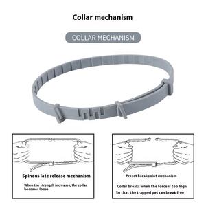 Verstelbare Honden-En Kattenhalsband Met Massief Patroon, Niet-Insecten En Niet-Muggenwerende Huisdierenproducten, Grensoverschrijdend Huisdieraccessoire - Product Image 4