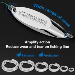 Lot de 7*7 lignes de pêche en titane et acier inoxydable 20g avec connecteur pivotant et anti-emmêlement pour la pêche au bar - Product Image 3