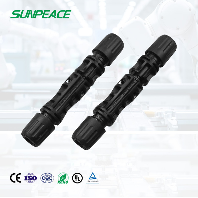 PV Solar Connector IP65 Waterproof 1000V Male Female DC Aluminum Copper MCX Type Solar Panel Cable