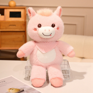 Simpatico <span class=keywords><strong>e</strong></span> tenero cavallo peluche bambola di miglior qualità morbido cavallo peluche pp cotone personalizzato mascotte peluche - Product Image 2
