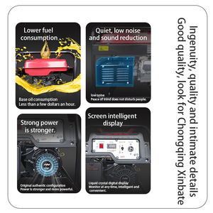 Générateurs à essence silencieux XINBATE à <span class=keywords><strong>prix</strong></span> direct usine, monophasés 3 phases, 6,5 kW, 420 cm³, démarrage électrique, moteur 4 temps, 380 V AC 50 Hz - Product Image 2