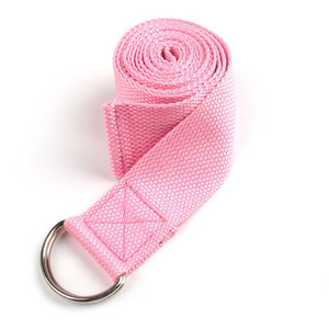 Sangle de <span class=keywords><strong>Yoga</strong></span> en coton coloré, anneau extensible réglable - Product Image 4