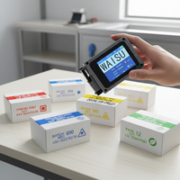 Mesin Kode QR Portabel Mini Manual, Printer Inkjet Barcode untuk Kain dan Tabung untuk Industri Pertanian