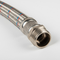 Tuyau flexible tressé en acier inoxydable OEM connecteur hexagonal haute pression tuyau de plomberie flexible
