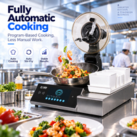 Robot de cuisine commercial entièrement automatique certifié CE, en acier inoxydable SUS304, 3520W, avec écran tactile