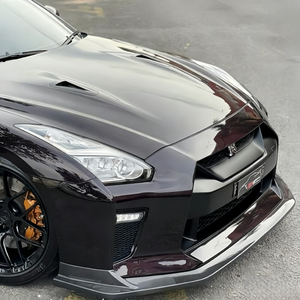 Nouvelle lèvre avant brillante en fibre de carbone style Phoenix à fixer par boulons pour GT-R R35 2017-2025 - Product Image 6