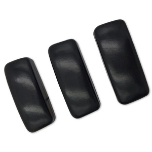 Étui à lunettes noir rectangulaire rigide, accessoires de mode pour lunettes, 8-8,9 pouces, motif uni - Product Image 5