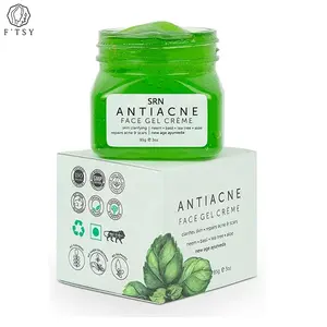Private Label Organic Herbal Tea Tree Oil Anti-inflammatory Unclog Pores Moisturizing Face Cream Gel