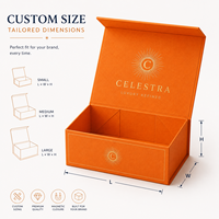 Scatola di Presentazione Magnetica Sostenibile Personalizzata per Vendita al Dettaglio, in Cartone Kraft con Stampa Logo OEM