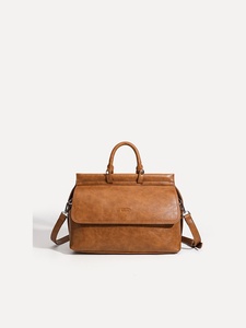 Bolso 2025, Nuevo, Moderno, Retro, Estilo Cartero, para el <span class=keywords><strong>Trabajo</strong></span> y Viajes Diarios, para Mujer, Gran Capacidad, Texturizado, Portadocumentos, Bandolera, Cuadrado, PU - Product Image 6