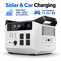 Station d'alimentation portable RV 2496Wh 2500W avec batterie LiFePO4, recharge solaire ODM pour les voyages sur route et l'alimentation mobile