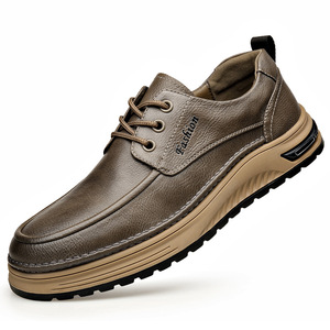 Nouvelles chaussures habillées décontractées pour hommes à lacets, design classique, <span class=keywords><strong>luxe</strong></span>, tendance, chaussures <span class=keywords><strong>bateau</strong></span> en cuir véritable pour <span class=keywords><strong>homme</strong></span>, Wenzhou - Product Image 5