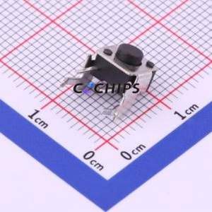 TS-1093A-A3B2-D2 Tactile Switch Through hole Component THT Switch Single Pole Single Throw Round Button 1.8N Right Angle Insert - Product Image 1
