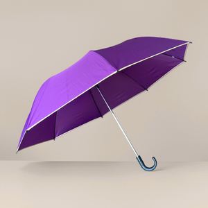 Parapluie de golf mini katana personnalisé avec lumières solaires, style promotionnel pour mariages et voyages, design classique en polyester - Product Image 2