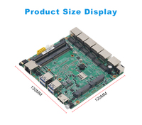 Carte mère pour appareil réseau LAN 6 ports, Intel i7-8550U 7200u 6006u, 2x SO-DIMM DDR4 3200MHz, max 64 Go, 4x USB3.0, routeur logiciel