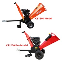 Broyeur de bois mobile à essence 15 CV 420 cm³ homologué CE, attelable à un VTT, déchiqueteur de branches d'arbres, broyeur de bois monté sur remorque