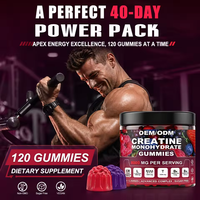 Gummies de créatine OEM pour la croissance musculaire, créatine monohydrate, gummies de créatine, pré-entraînement, nutrition sportive, pilules pour la croissance musculaire