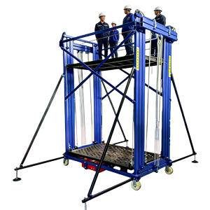 इलेक्ट्रिक मोबाइल मचान 2-12 मीटर, 500 किलोग्राम, फोल्डेबल पोर्टेबल लिफ्टिंग प्लेटफॉर्म इनडोर/आउटडोर रखरखाव के लिए उपयुक्त - Product Image 4