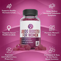 Gummies véganes à la maca, booster naturel avec du palmier nain, complément pour l'équilibre hormonal pour hommes, femmes et adultes, gummies pour la libido