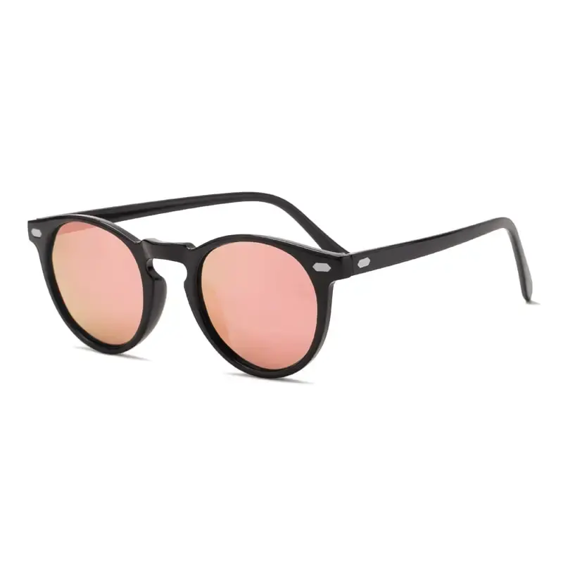 Novos óculos polarizados Homens Mulheres Moda Rodada TAC Lens TR90 Frame Brand Designer Driving Óculos de sol UV400