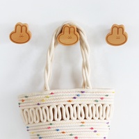PUSELIFE Logo personnalisé décor à la maison en bois hêtre Animal manteau crochets muraux en bois vêtements tenture murale crochet en bois