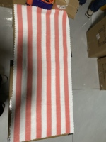Serviette de Bain en Polaire Corail Rayée Multicolore en Gros pour Adultes/Enfants, Idéale pour la Maison, l'École, la Piscine et la Plage