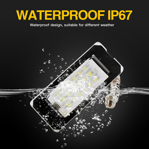 2 Luces LED Blancas de 18SMD para Matrícula de Coche, Aptas para <span class=keywords><strong>Mini</strong></span> <span class=keywords><strong>Cooper</strong></span> R56 R57 R58 R59, Sin Errores - Product Image 2