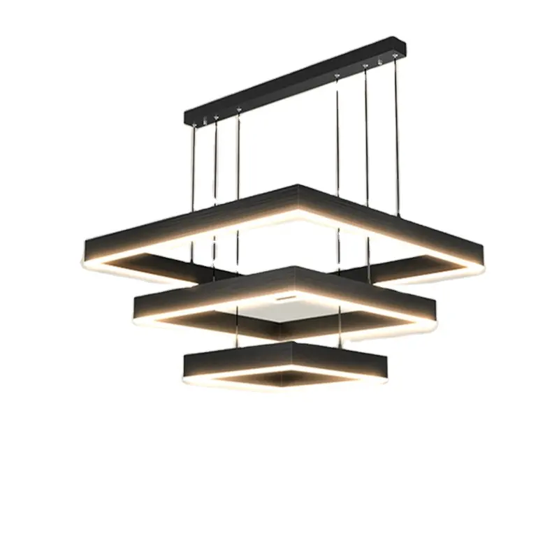 New modern Ceiling chandelier living room concise pendent lamp dining room square Nordic lamps led Ceiling living room lights