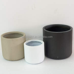 Pots à fleurs géants en fibre d'argile écologiques et durables de style nordique pour intérieur/extérieur, 50L, colorés et émaillés, pour usage domestique, pack QUANGUI QG-083 - Product Image 6