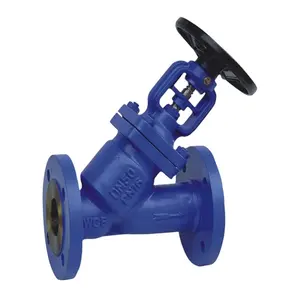 TKFM Y type Pn 16 dn 50 flange Oblique steam bellows globe valve