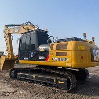 Excavatrice sur chenilles longues d'occasion Cat 325D2L 25 tonnes, réservoir de carburant 410L, accessoires personnalisés, multiples conditions de vente, prête à la vente
