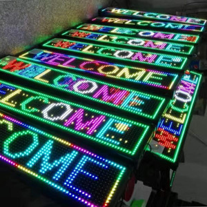 ป้ายโฆษณา LED P10 แบบตั้งโปรแกรมได้ผ่านแอปในร่ม จอแสดงผล LED สีเต็มรูปแบบ ความละเอียดสูง พร้อมฟังก์ชั่นเลื่อนข้อความ - Product Image 1