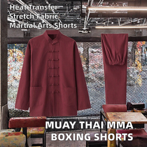 Pantalones Cortos de Muay Thai para Hombre, Personalizados, Profesionales, para Entrenamiento de MMA, Tradicionales, de Satén Elástico, Duraderos, de Secado Rápido - Product Image 2