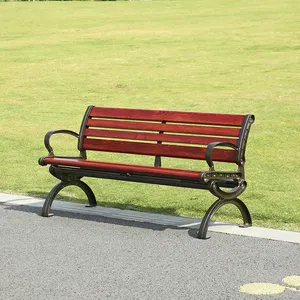 MARTES DB31 Top Quality Waterproof Patio Furniture Outdoor Metal Chair Cheap Park Benches Outside Garden Bench With Back