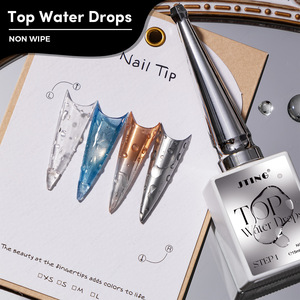 Vernis à ongles gel 3D stéréoscopique effet goutte d'eau, couche de finition transparente sans essuyage, haute brillance, longue tenue, pour salon de manucure (vente en gros) - Product Image 3