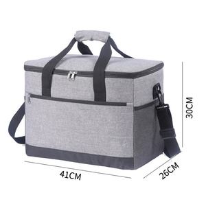 กระเป๋าเก็บความเย็นแบบพกพา 600D กันน้ำ กันรั่ว ลายตัวอักษร สำหรับปิกนิกกลางแจ้ง แบบมีซิป ขายส่ง - Product Image 3