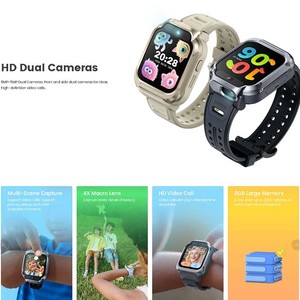 นาฬิกาอัจฉริยะสำหรับเด็ก Mibro Kids S1 หน้าจอสัมผัสทรงสี่เหลี่ยม พร้อม GPS กล้องหน้า ระบบสั่งงานด้วยเสียง AI สายซิลิโคนเจล  ติดตามกิจกรรมสำหรับเด็ก - Product Image 5