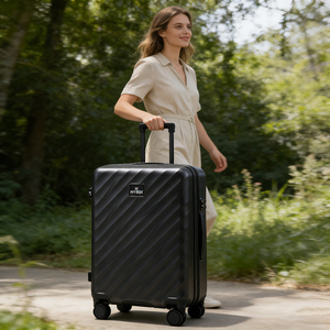 <span class=keywords><strong>Valise</strong></span> de voyage de luxe à prix d'usine, ensemble de bagages à roulettes en ABS PC, durable et élégant pour homme et femme - Product Image 3