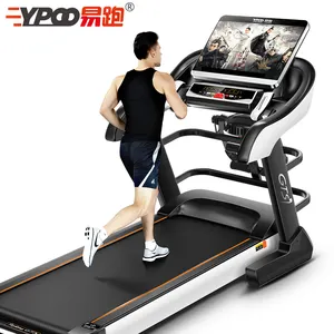 YPOO treadmill semi-komersial, peralatan fitness rumah 3,5 HP mesin lari pabrik baru, treadmill listrik yang bagus dengan YPOOFIT