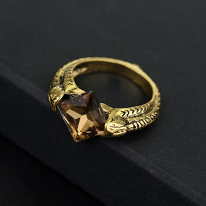 Bague Wowei Vintage en cristal taille ovale, Horcrux de Lord Voldemort, Pierre de la Résurrection, Marvolo Gaunt, Les Reliques de la Mort, Fiançailles - Product Image 6