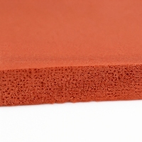 Rotolo di schiuma siliconica rossa Jacey a celle chiuse, guarnizione in gomma spugnosa resistente alle alte temperature, 3mm 5mm 10mm, per sigillatura e ammortizzazione