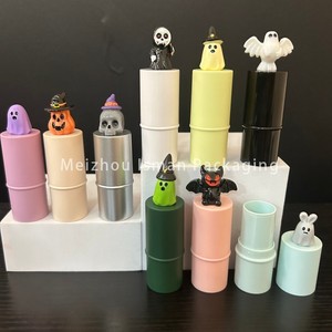 Bálsamo Labial Infantil ISMAN de 6g para Halloween, Tubo Redondo con Forma de Fantasma, Calabaza y Murciélago, Estuche de Plástico para Lápiz Labial, Venta al Por Mayor, Marca Privada Profesional - Product Image 2