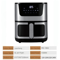 Nueva Freidora de Aire Inteligente 2026 de 5L, Gran Capacidad, Acero Inoxidable, Saludable, Sin Aceite, para Cocina